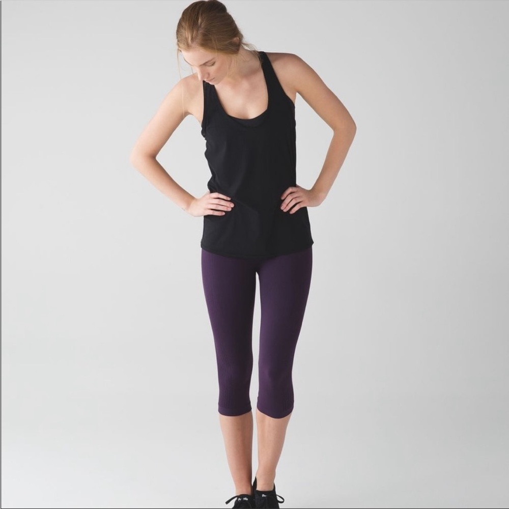 Lululemon Flow & Go Cropped Leggings Zinfandel Size 4 - Picture 3 of 8